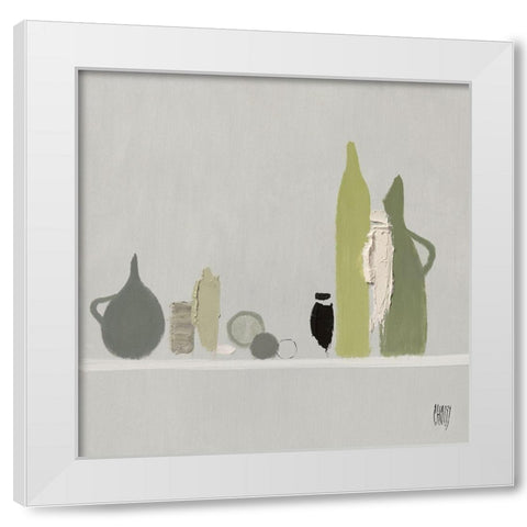 Nature Morte aux fruits II White Modern Wood Framed Art Print by Choisy, Christian