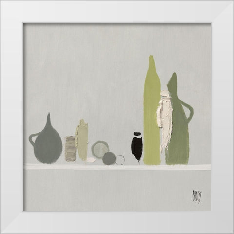 Nature Morte aux fruits II White Modern Wood Framed Art Print by Choisy, Christian