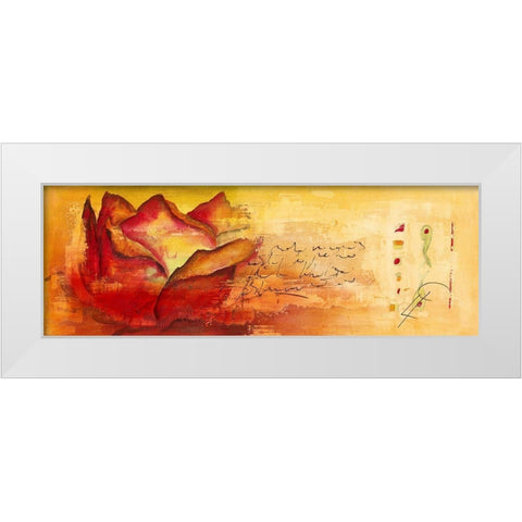 Corazon IV White Modern Wood Framed Art Print by Leys, Gemma
