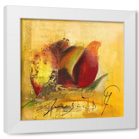 Juegas I White Modern Wood Framed Art Print by Leys, Gemma