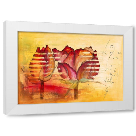 La Reina I White Modern Wood Framed Art Print by Leys, Gemma