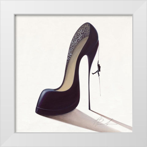 Conquistatore dolce White Modern Wood Framed Art Print by Panasenko, Inna