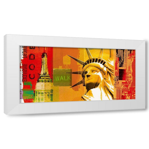 New York IV White Modern Wood Framed Art Print by Luger, Gery