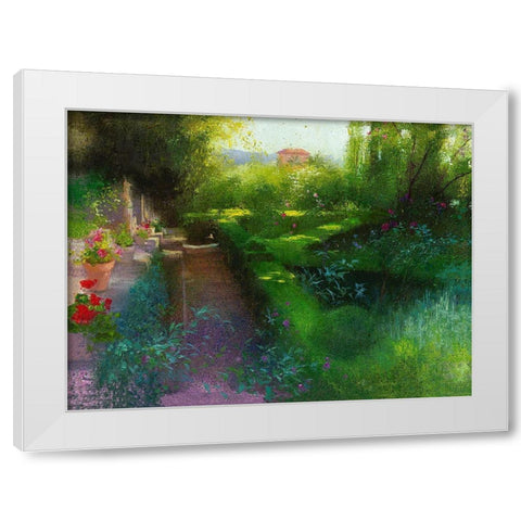 Granada XXV White Modern Wood Framed Art Print by Cereceda Martinez, Angeles