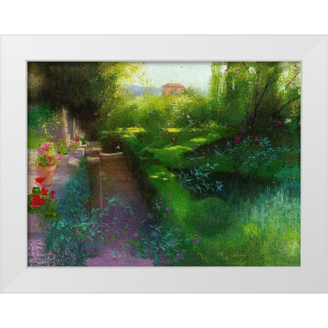 Granada XXV White Modern Wood Framed Art Print by Cereceda Martinez, Angeles