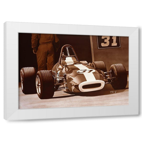Winner Today? White Modern Wood Framed Art Print by Tempier, Guy