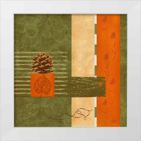 Autumn Light I White Modern Wood Framed Art Print by Miebach, Carsten