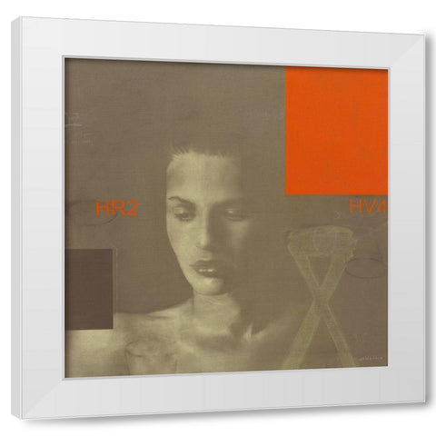 Madonna 441 White Modern Wood Framed Art Print by van der Valk, John