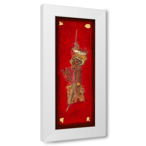 Coeur d Or I White Modern Wood Framed Art Print by Perinciolo Duluc, Lyne