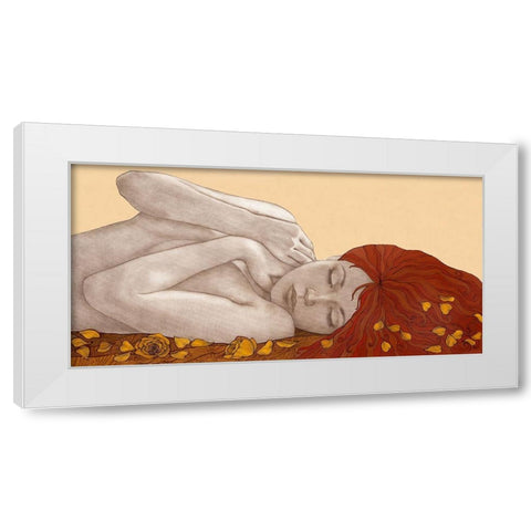 Sweet Dreams White Modern Wood Framed Art Print by Gouskova, Olga