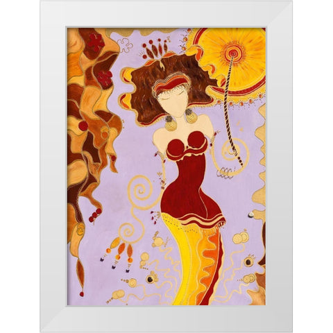 Futilite White Modern Wood Framed Art Print by Bismuth, Zed