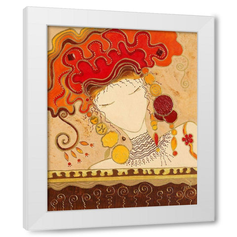 Concentration White Modern Wood Framed Art Print by Bismuth, Zed