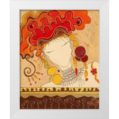 Concentration White Modern Wood Framed Art Print by Bismuth, Zed