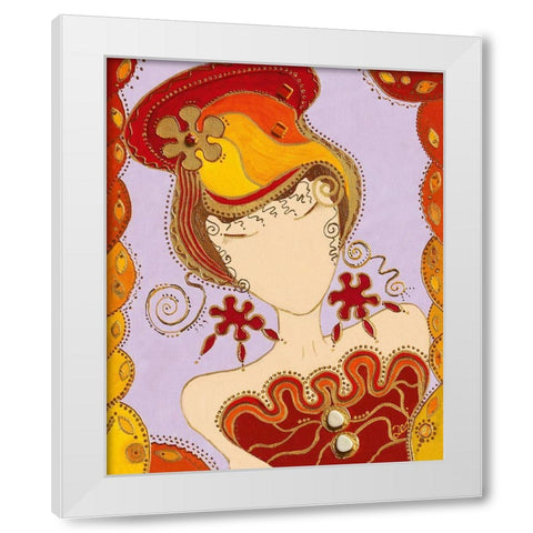 Lolita White Modern Wood Framed Art Print by Bismuth, Zed