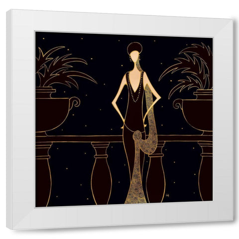 Elegance White Modern Wood Framed Art Print by Laly