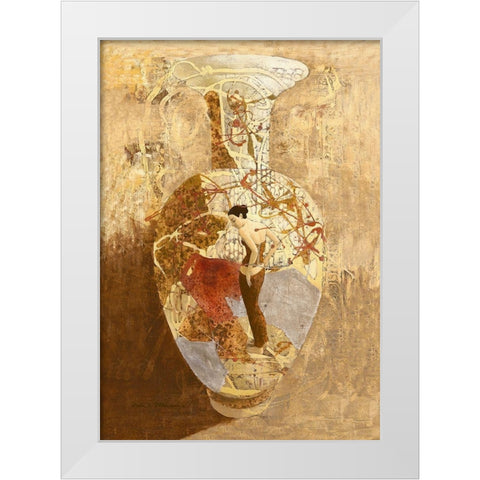 Garden of Dreams White Modern Wood Framed Art Print by Juta and Mareks