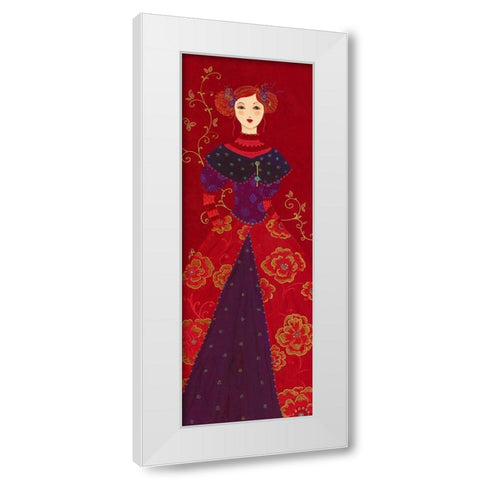 Garance White Modern Wood Framed Art Print by Pillault, Loetitia