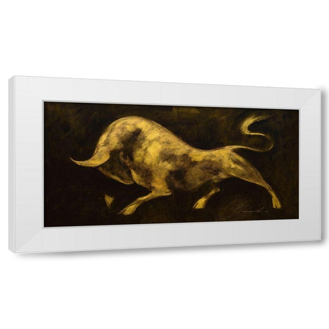 Minotaureus I White Modern Wood Framed Art Print by Panasenko, Inna