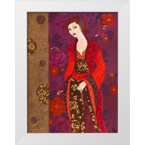 Louanges sous les bosquets White Modern Wood Framed Art Print by Pillault, Loetitia