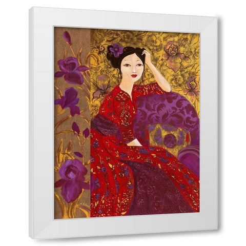 Printemps lointain White Modern Wood Framed Art Print by Pillault, Loetitia