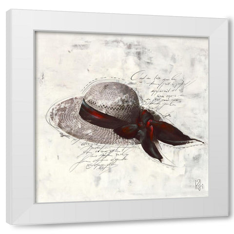 Pret-a-porter I White Modern Wood Framed Art Print by Zacher-Finet, Isabelle