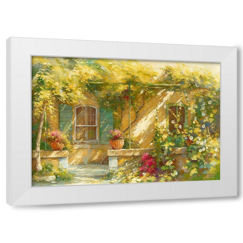 Mas Lou Figoulon White Modern Wood Framed Art Print by Messely, Johan