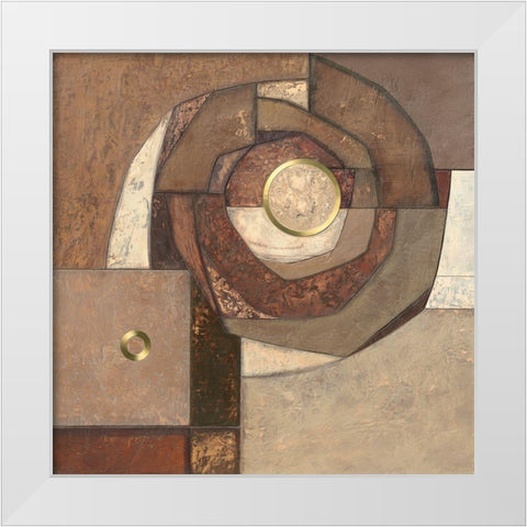 Integral White Modern Wood Framed Art Print by Jones, Jodi
