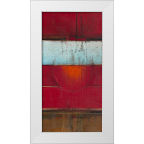 Un Y Dos White Modern Wood Framed Art Print by Becam, Carole