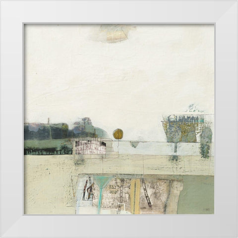 Glacial Whistles White Modern Wood Framed Art Print by Frampton, Russell