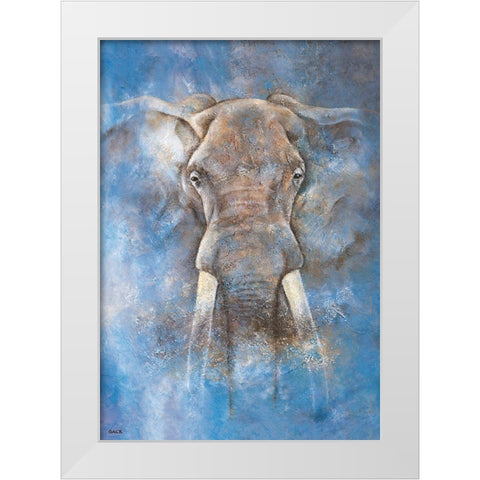 Le grand male White Modern Wood Framed Art Print by Gack, Jean-Pierre