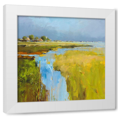 De Woude White Modern Wood Framed Art Print by Groenhart, Jan