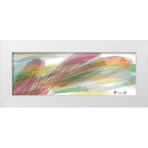 Sei IV White Modern Wood Framed Art Print by Hitomi, Naoki