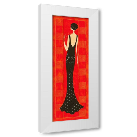 Majeste White Modern Wood Framed Art Print by Laly