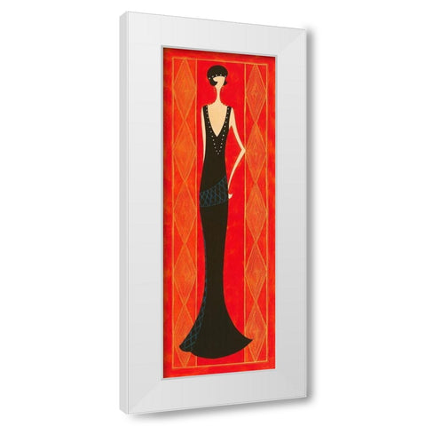 Noblesse White Modern Wood Framed Art Print by Laly