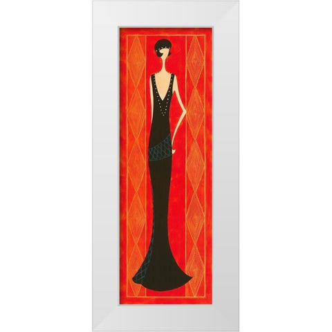 Noblesse White Modern Wood Framed Art Print by Laly