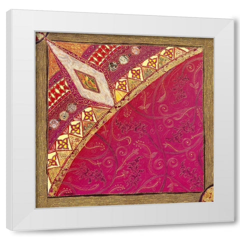 Composition libre I White Modern Wood Framed Art Print by Maugeri, Valerie