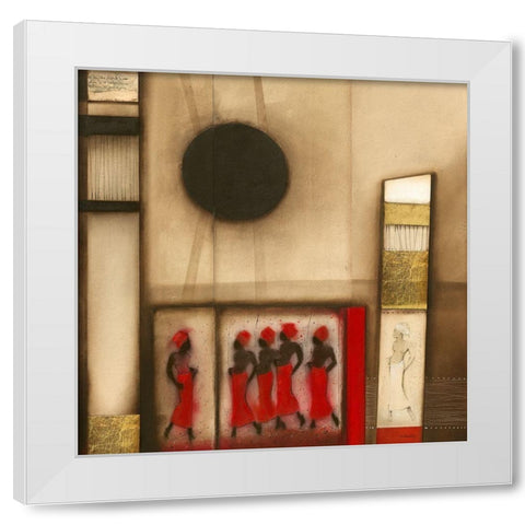 Time to go II White Modern Wood Framed Art Print by Noordhuis, Jan Eelse