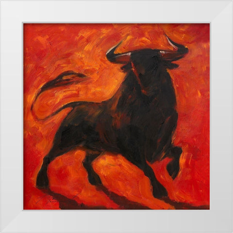 Toro V White Modern Wood Framed Art Print by Panasenko, Inna