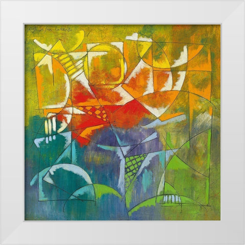 Finestra sul porto I White Modern Wood Framed Art Print by Da San Lorenzo, Paolo