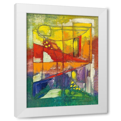Finestra sul porto V White Modern Wood Framed Art Print by Da San Lorenzo, Paolo