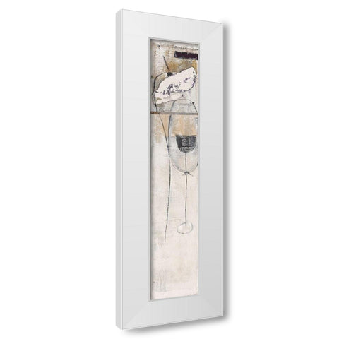 Power of Champagne III White Modern Wood Framed Art Print by Poioumen, Antonio