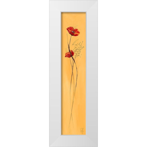 Classic Fleuriette I White Modern Wood Framed Art Print by Zacher-Finet, Isabelle