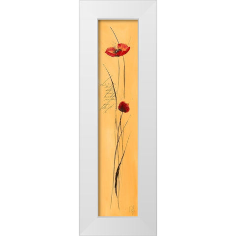 Classic Fleuriette II White Modern Wood Framed Art Print by Zacher-Finet, Isabelle