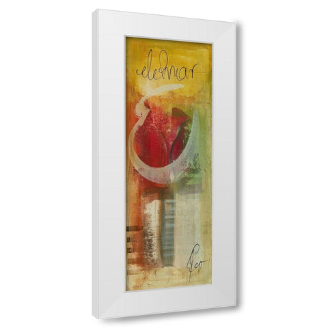 Amor III White Modern Wood Framed Art Print by Leys, Gemma