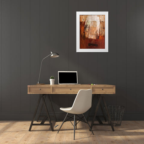 Op Zoek naar rust White Modern Wood Framed Art Print by Verplanke, Jenny