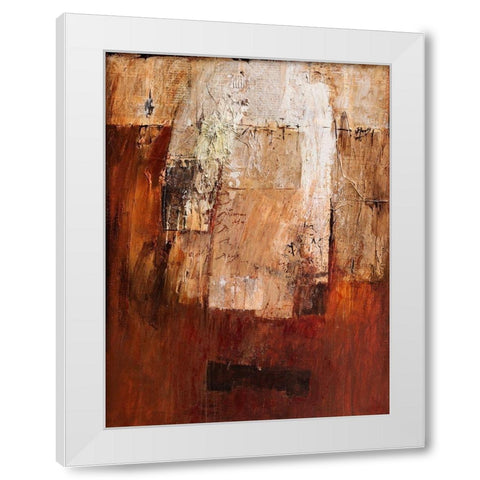 Op Zoek naar rust White Modern Wood Framed Art Print by Verplanke, Jenny