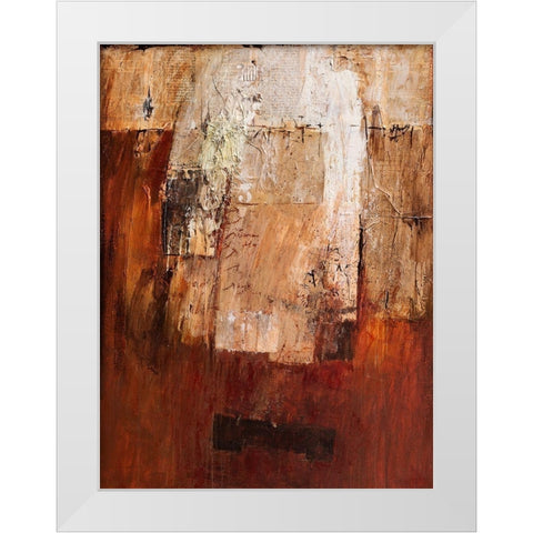 Op Zoek naar rust White Modern Wood Framed Art Print by Verplanke, Jenny