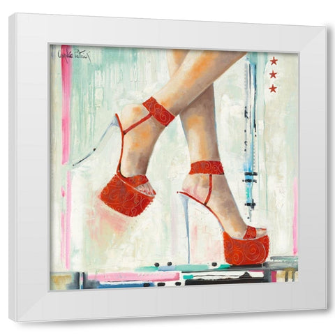 Marilyn s Shoes I White Modern Wood Framed Art Print by Cornee, Patrick