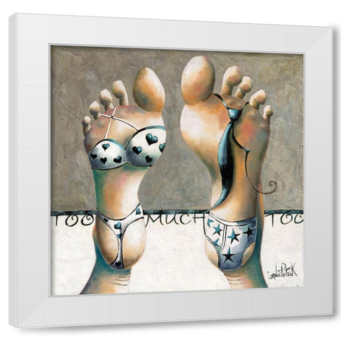 Too Much II White Modern Wood Framed Art Print by Cornee, Patrick