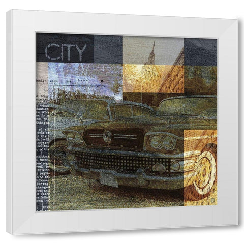 Urban II White Modern Wood Framed Art Print by Paput, Philippe